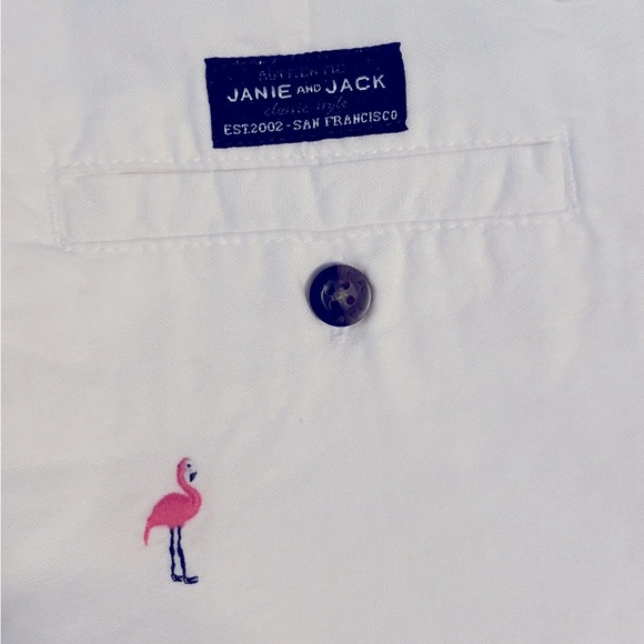 Janie and Jack boys flamingo shorts size 5 - Picture 5 of 7